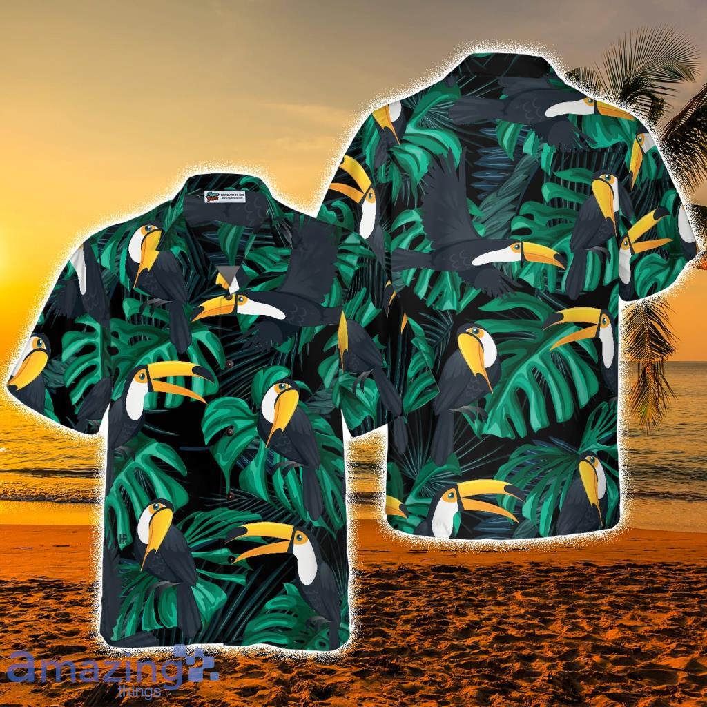 Toucan Birds Tropical Leaves Hawaiian Shirt - Toucan Birds Tropical Leaves Hawaiian Shirt