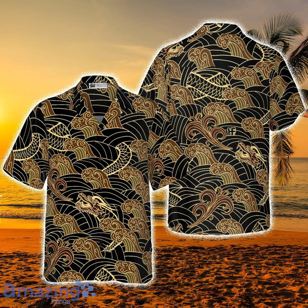 Traditional Dragon Pattern Hawaiian Shirt - Traditional Dragon Pattern Hawaiian Shirt