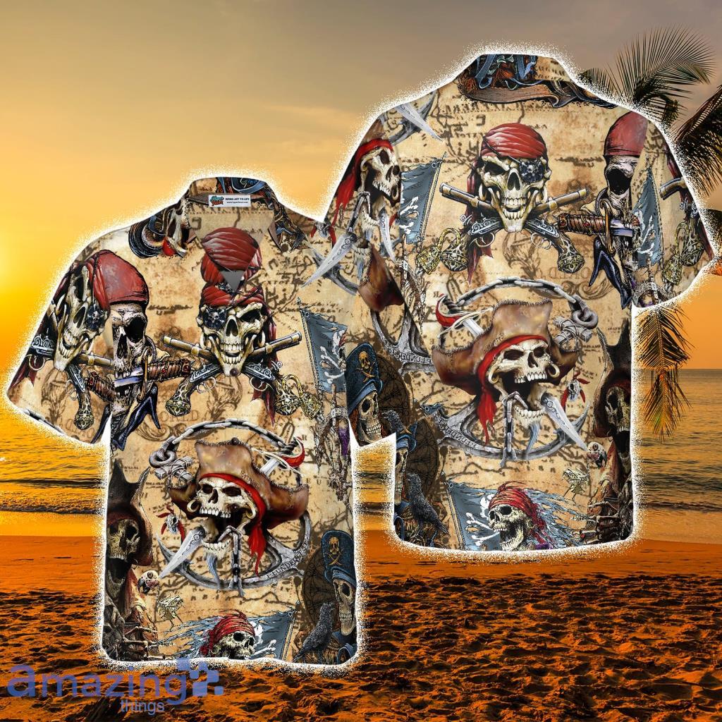 Treasure World Map For Pirate Hawaiian Shirt