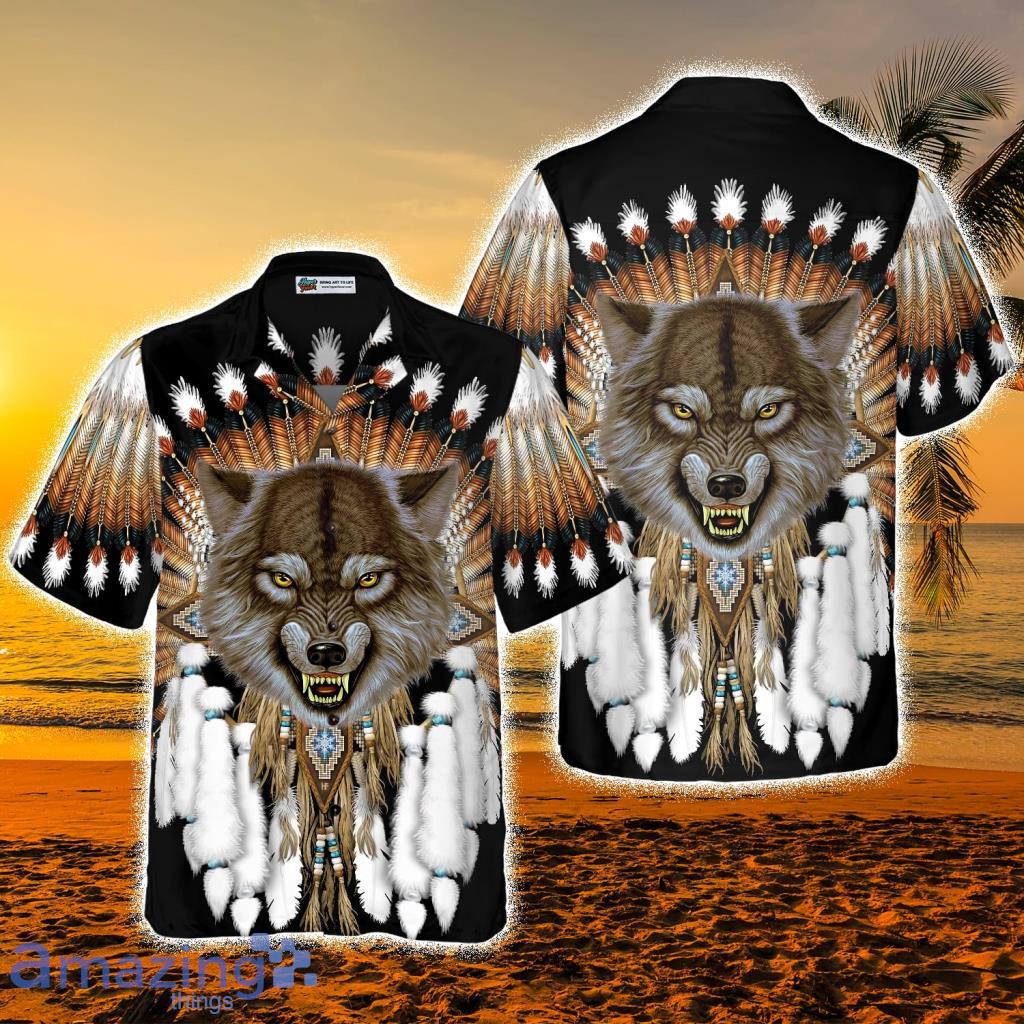 Tribal Angry Wolf Shirt For Men Hawaiian Shirt - Tribal Angry Wolf Shirt For Men Hawaiian Shirt