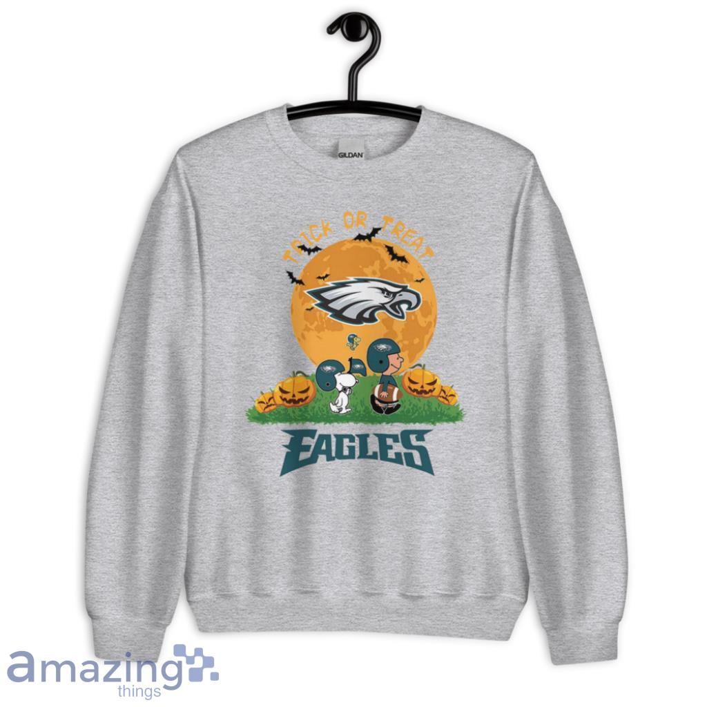 Trick Or Treat Snoopy Philadelphia Eagles NFL Shirt image Trick Or Treat Snoopy Philadelphia Eagles NFL Shirt - Unisex Heavy Blend Crewneck Sweatshirt