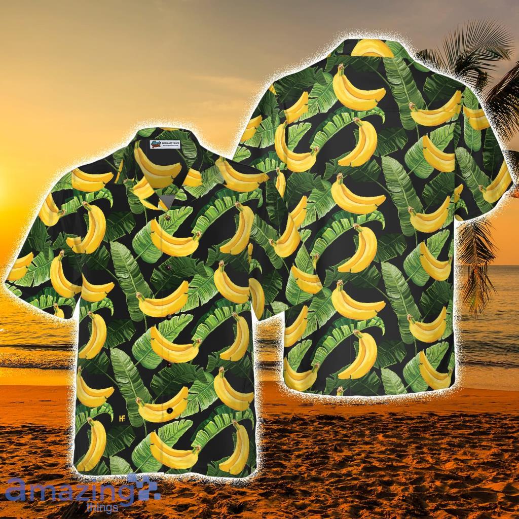 Tropical Banana Leaves And Banana Hawaiian Shirt - Tropical Banana Leaves And Banana Hawaiian Shirt
