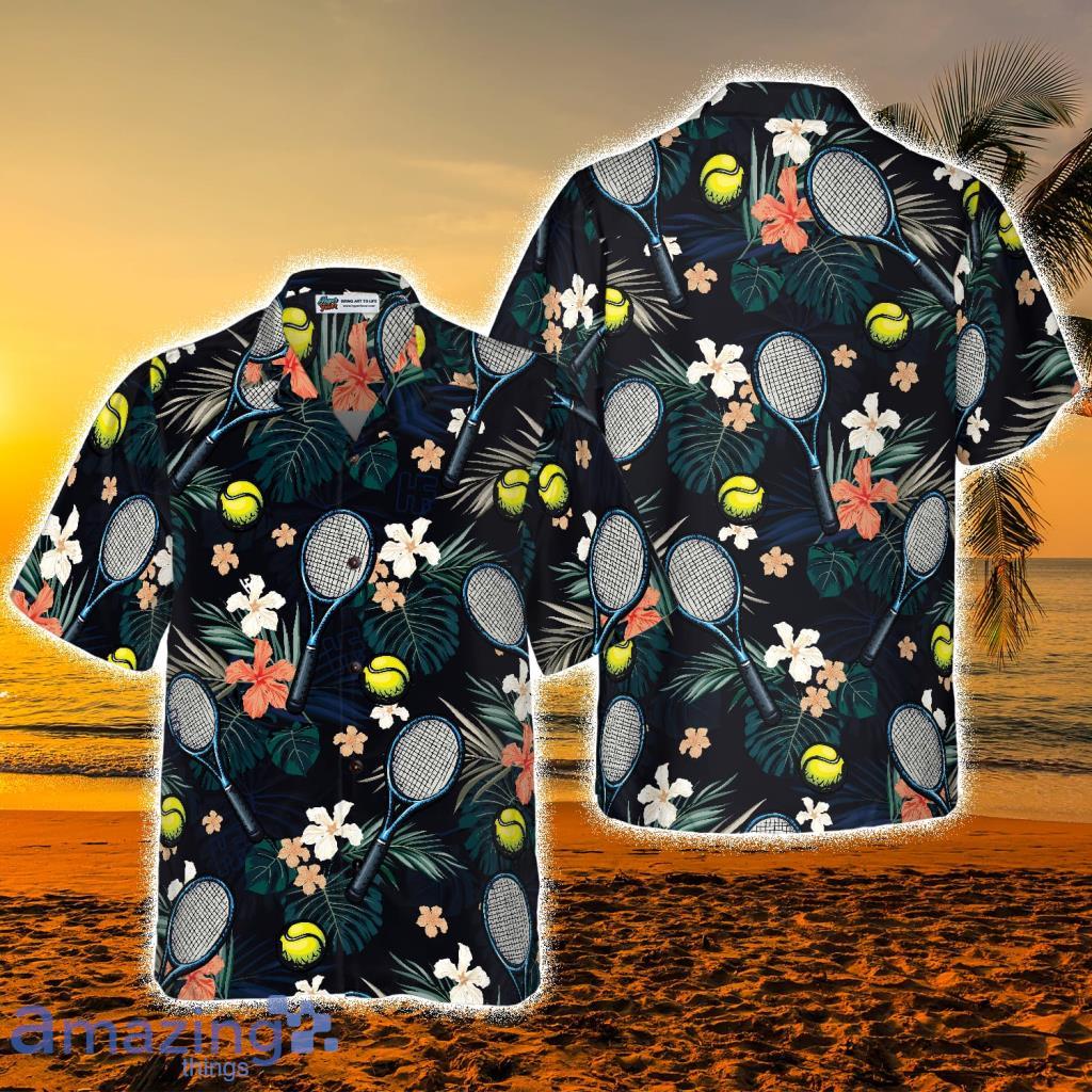 Tropical Floral Tennis Hawaiian Shirt - Tropical Floral Tennis Hawaiian Shirt Tropical Floral Tennis Hawaiian Shirt - Tropical Floral Tennis Hawaiian Shirt