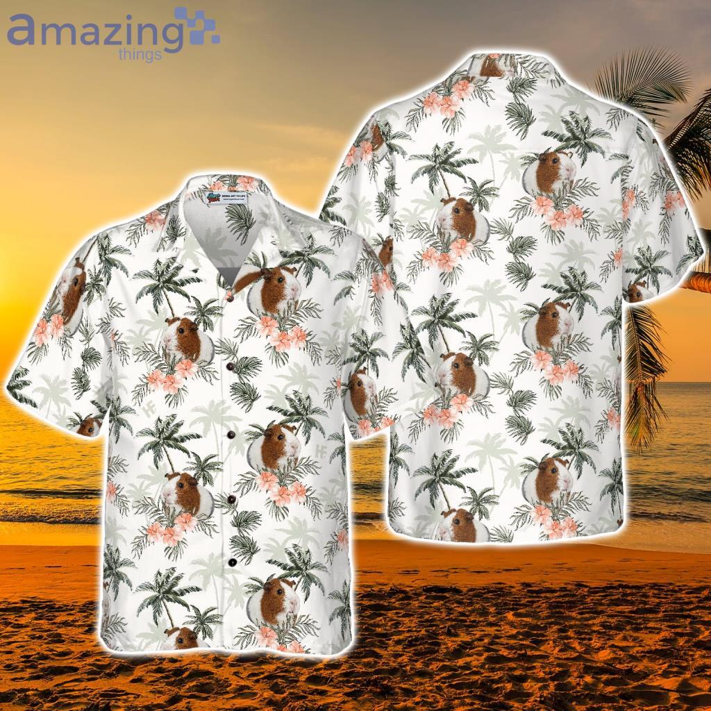 Tropical Guinea Pig Shirt for Men Hawaiian Shirt - Tropical Guinea Pig Shirt for Men Hawaiian Shirt