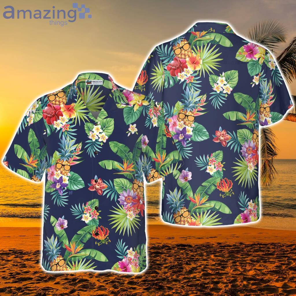 Tropical Pineapples & Palm Leaves Hawaiian Shirt - Tropical Pineapples & Palm Leaves Hawaiian Shirt Tropical Pineapples & Palm Leaves Hawaiian Shirt - Tropical Pineapples & Palm Leaves Hawaiian Shirt