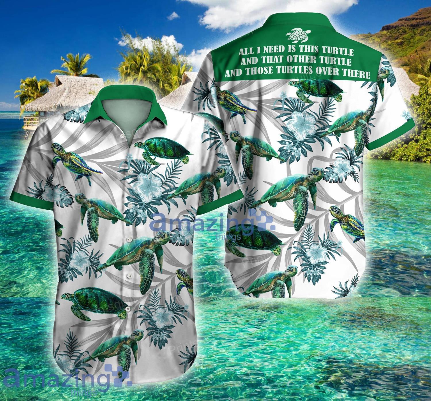 Turtles Lovers Summer Tropical Short Sleeve Hawaiian Shirt For Men And Women Product Photo 1