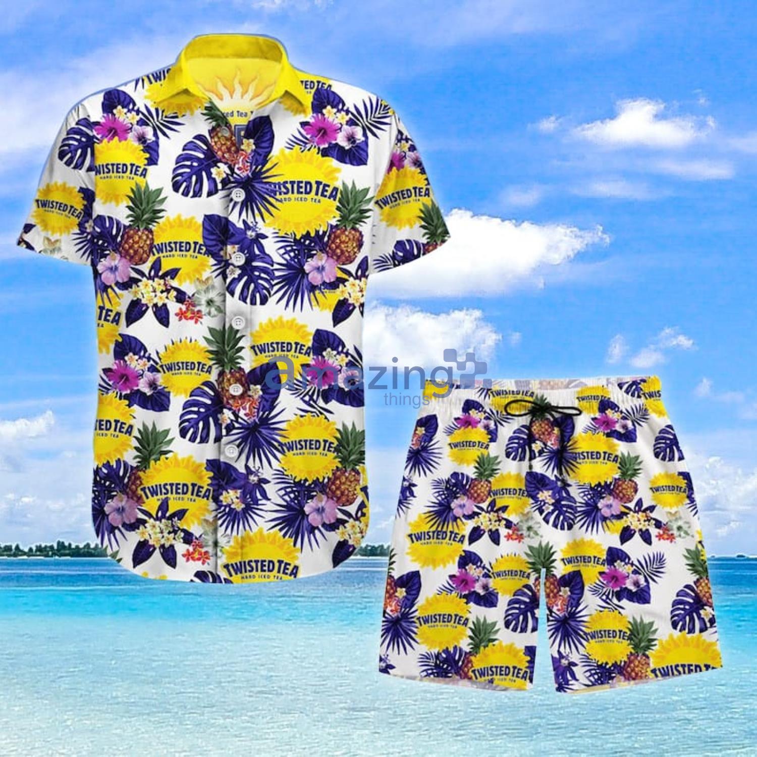 Mickey Mouse Floral Tropical Pineapple Hawaiian Shirt, Matching