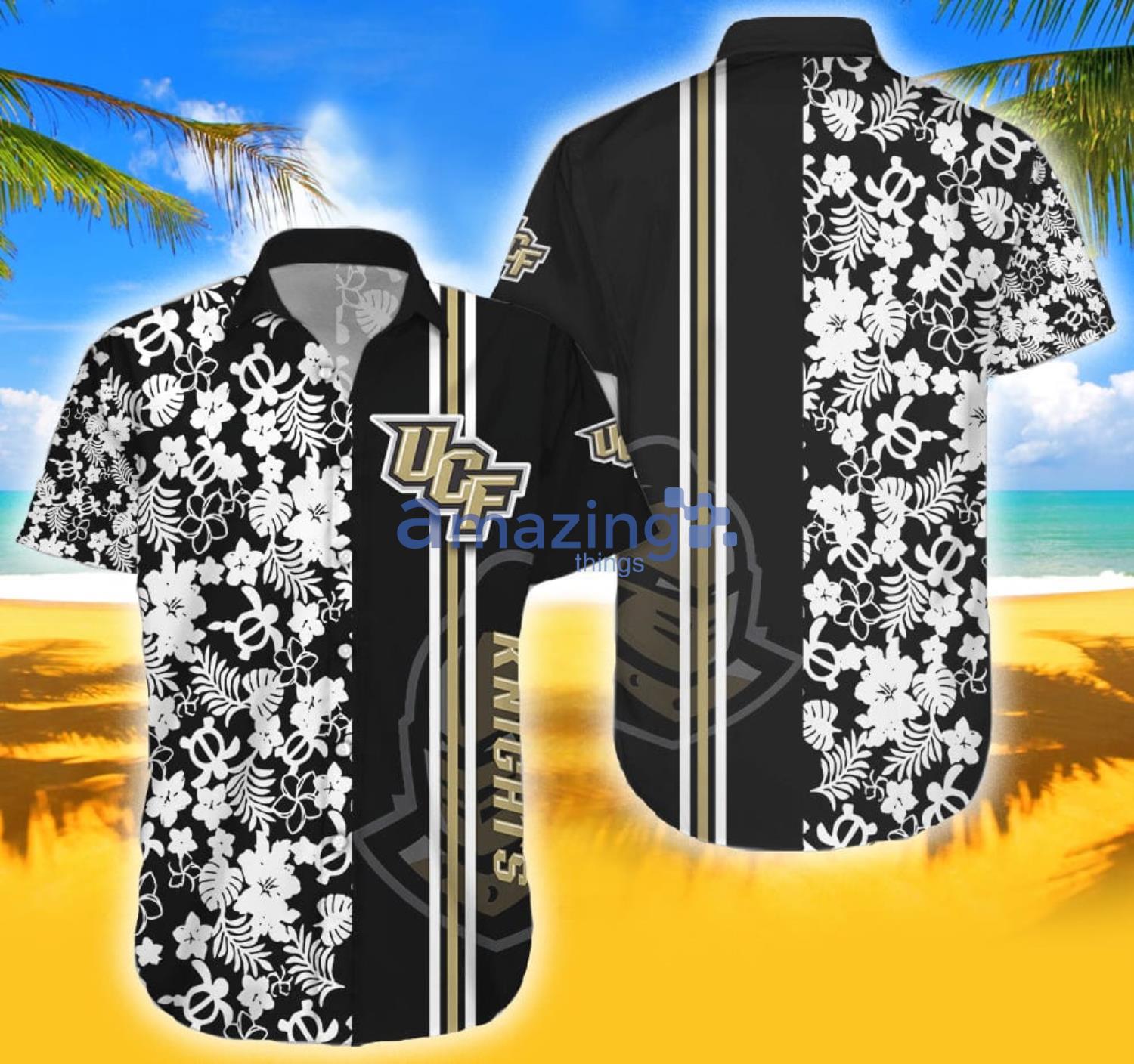 UCF Knights Tropical Aloha Combo Hawaiian Shirt And Shorts Gift For Summer image UCF Knights Tropical Aloha Combo Hawaiian Shirt And Shorts Gift For Summer Product Photo 3