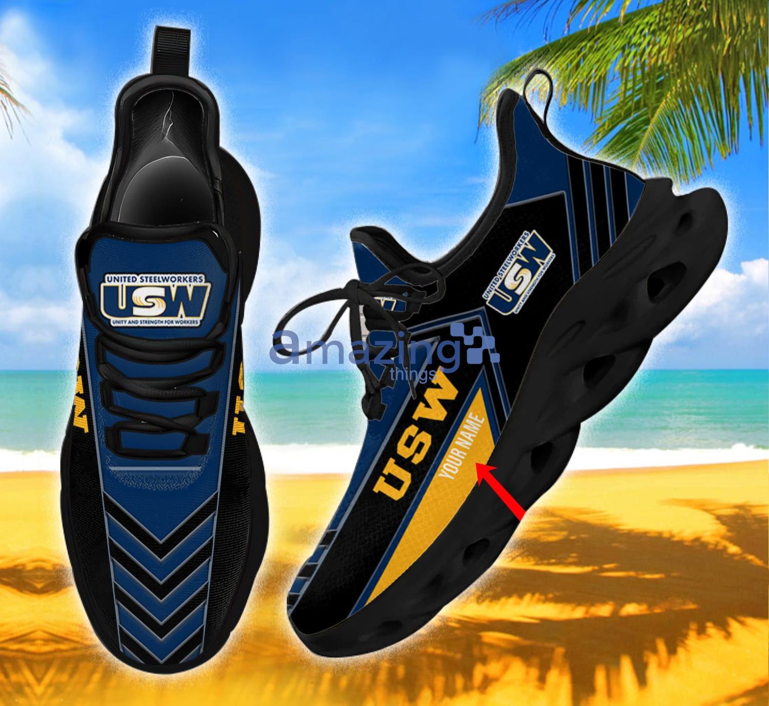 United Steelworkers Chunky Sneakers Max Soul Shoes For Men And Women Custom Name - united steelworkers Sneaker Shoes XTHS774_1