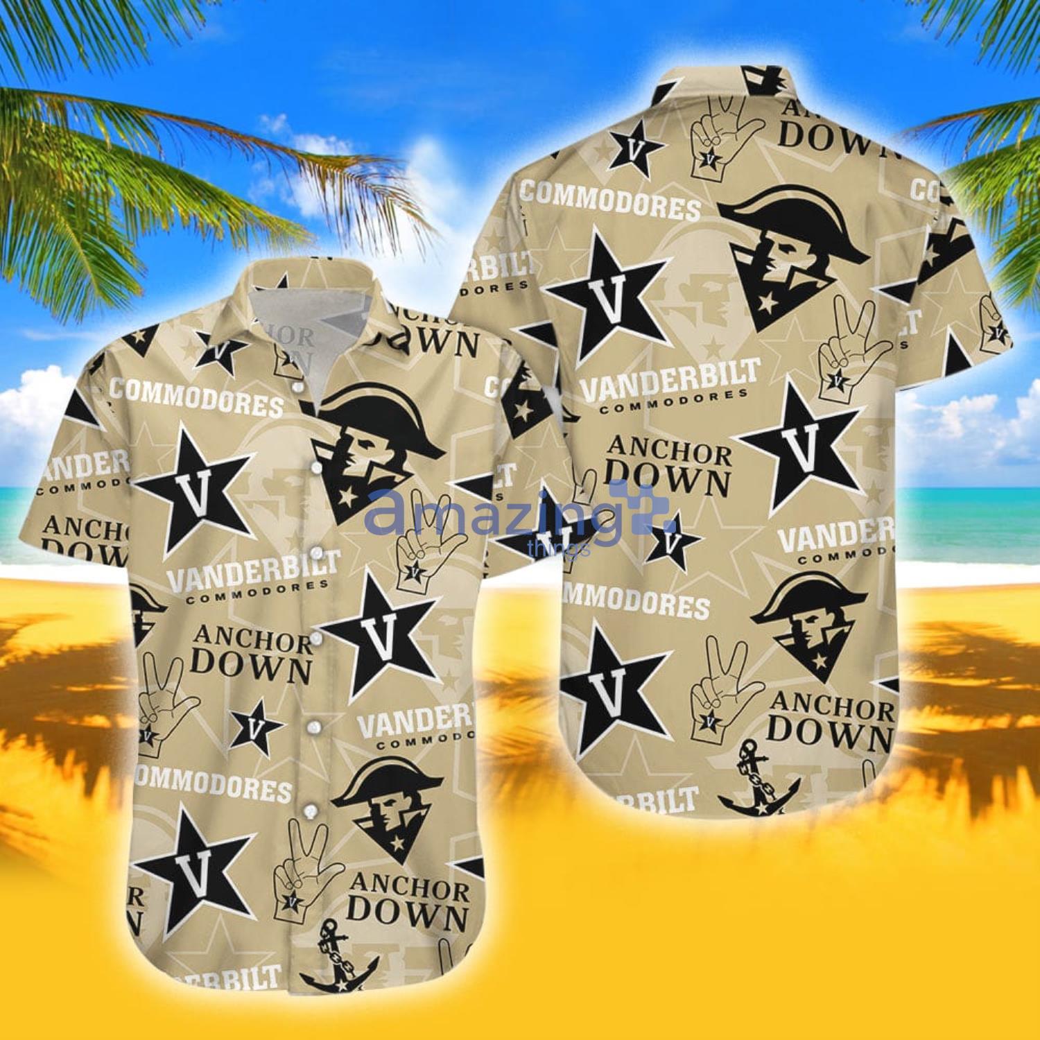 Vanderbilt Commodores Tropical Aloha Combo Hawaiian Shirt And Shorts Gift For Summer image Vanderbilt Commodores Tropical Aloha Combo Hawaiian Shirt And Shorts Gift For Summer Product Photo 3