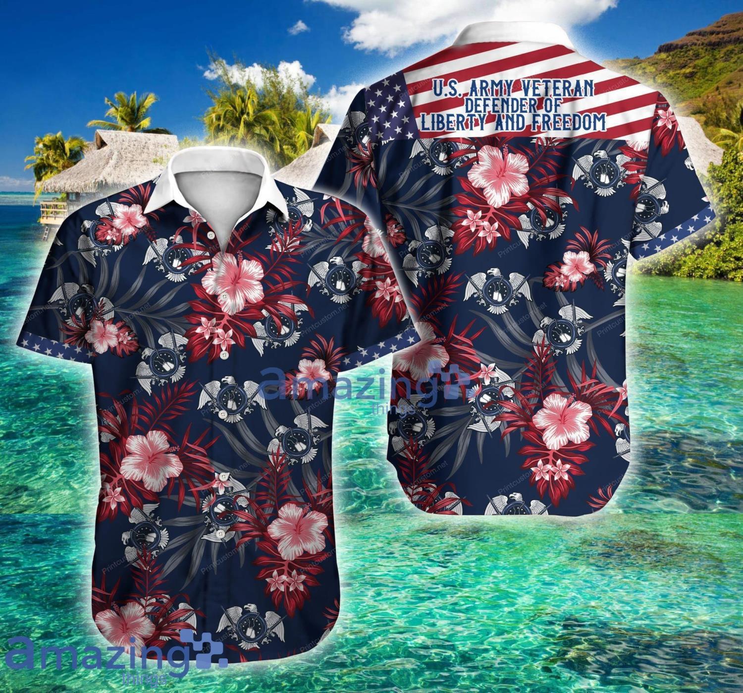 Veteran Tropical Short Sleeve Hawaiian Shirt For Men And Women Product Photo 1