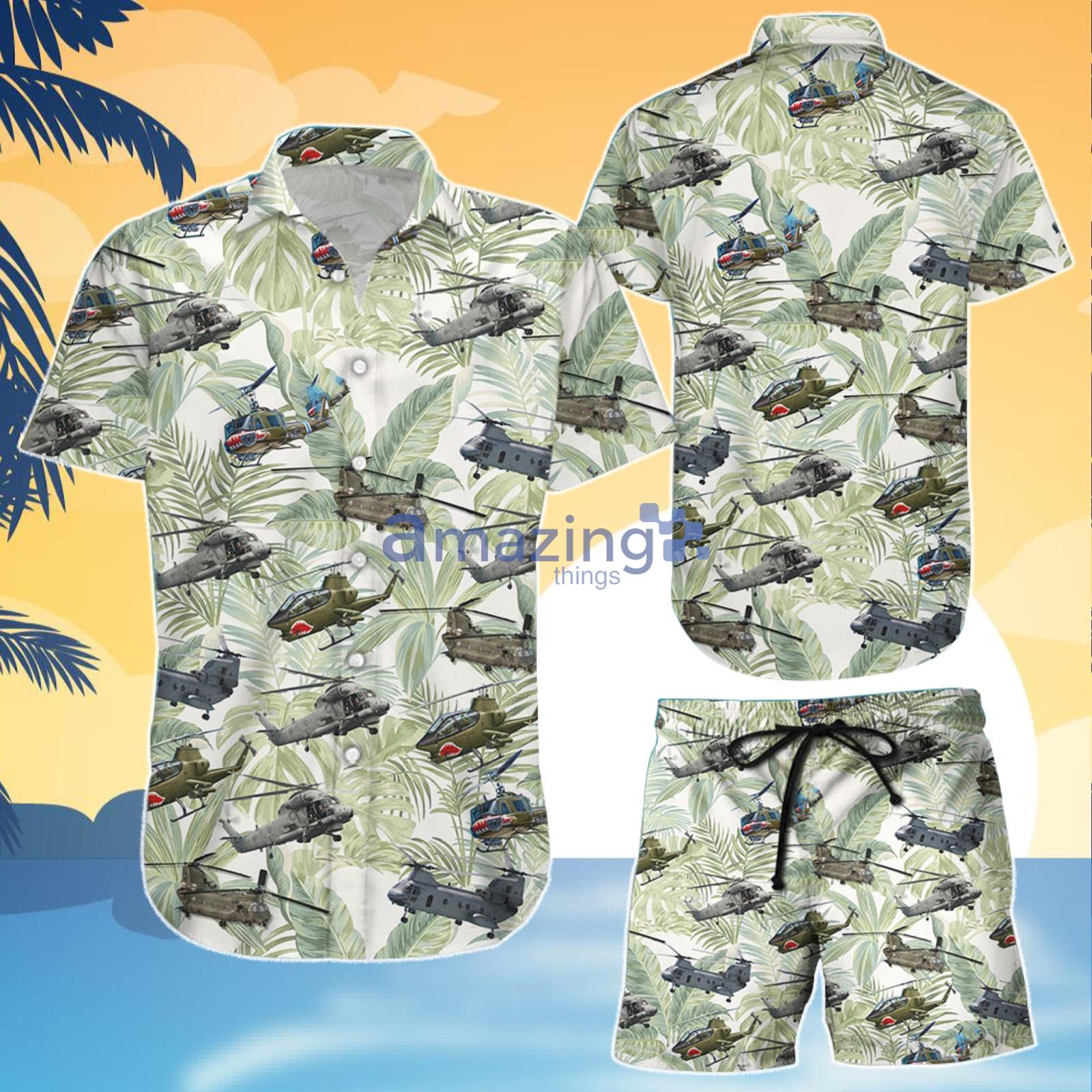 Vietnam Era Helicopters Aloha Hawaiian Shirt And Short Gift For Summer Product Photo 1