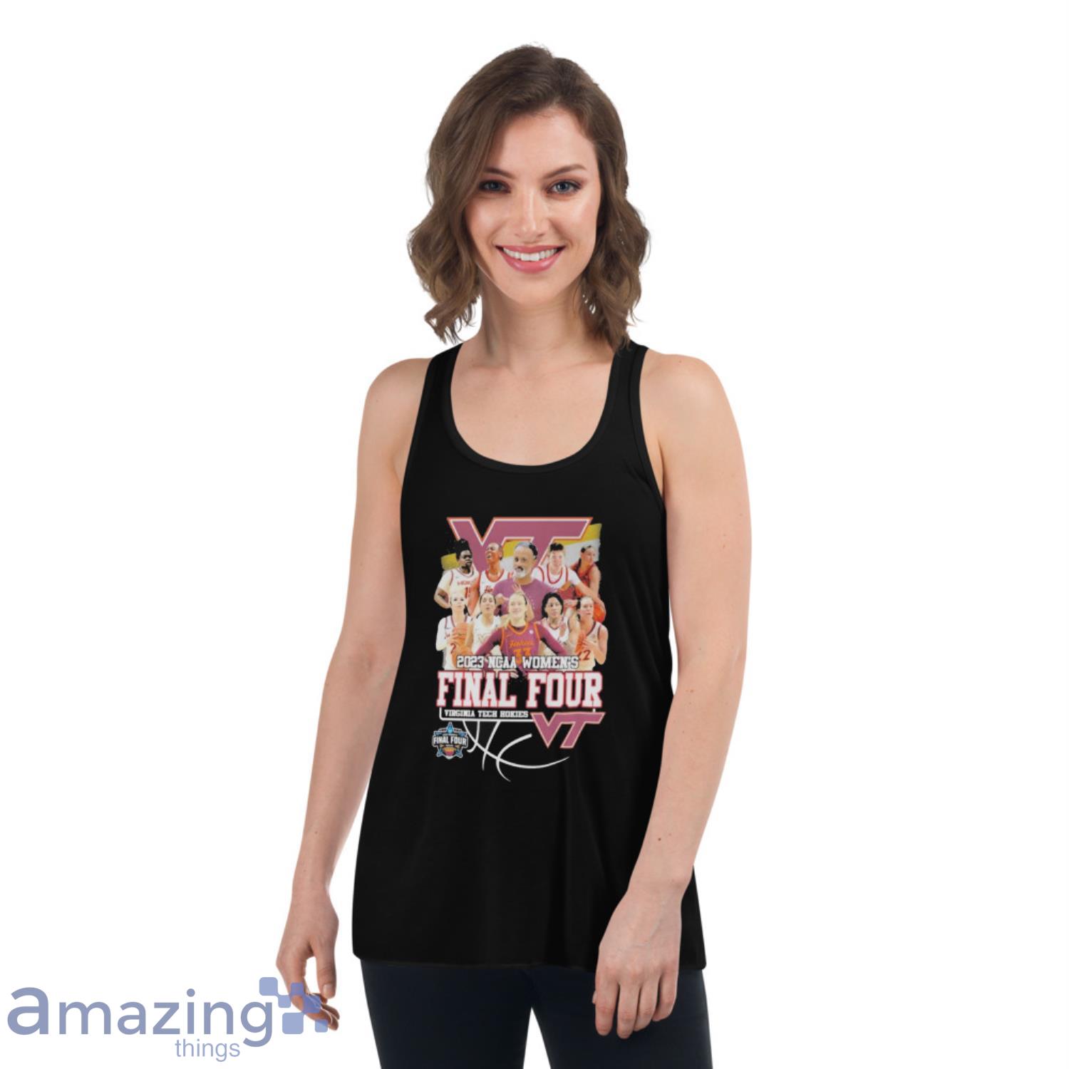 Virginia Tech Hokies Women’s Basketball 2023 NCAA Women’s Final Four shirt image Virginia Tech Hokies Women’s Basketball 2023 NCAA Women’s Final Four shirt - Womens Flowy Racerback Tank