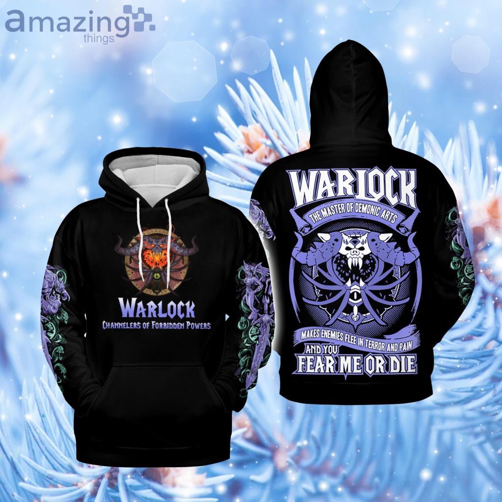 Warlock - Channelers Of Forbidden Powers Black Hoodie 3D - Warlock - Channelers Of Forbidden Powers Black Hoodie 3D