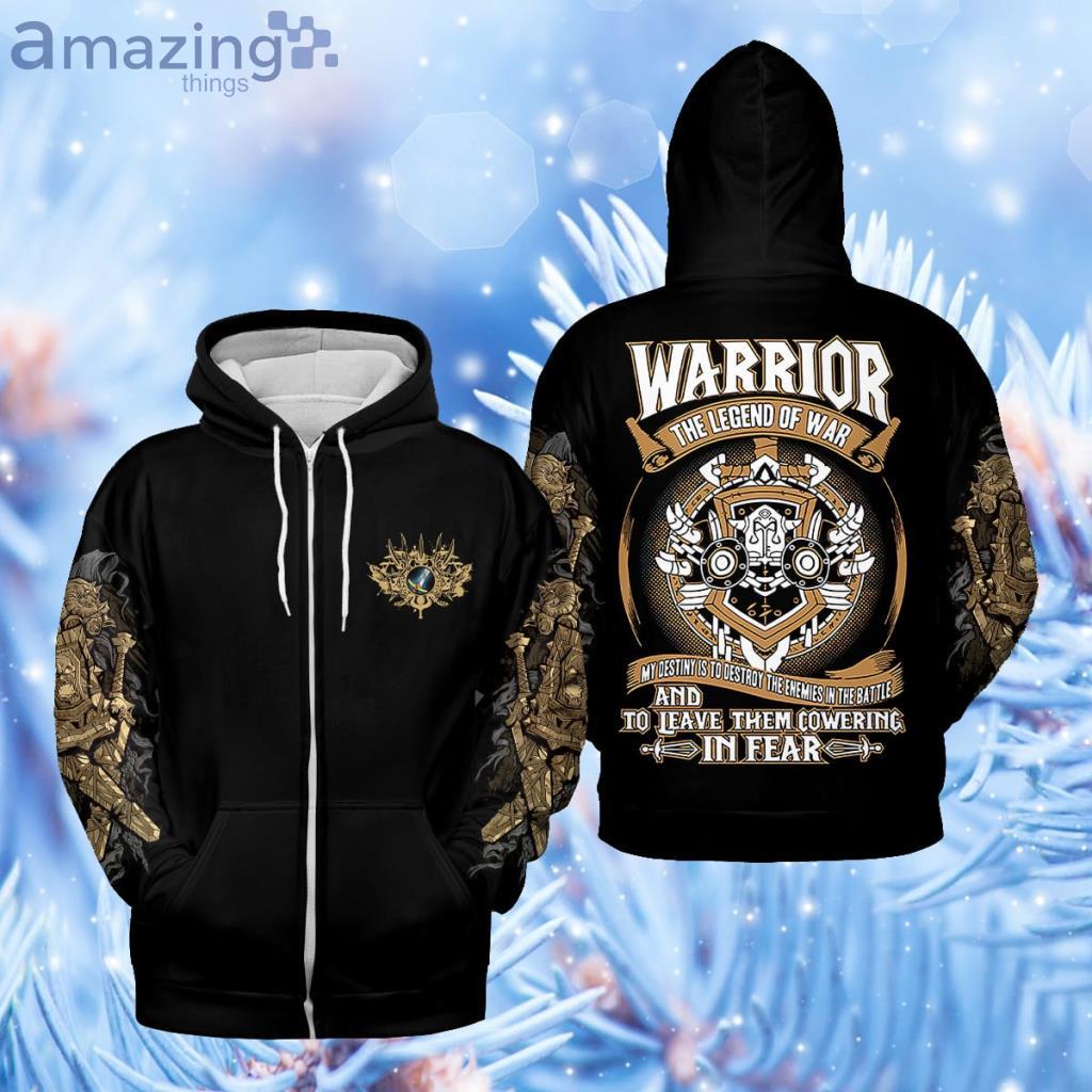 Warrior Class Definition Zip Hoodie 3D - Warrior Class Definition Zip Hoodie 3D