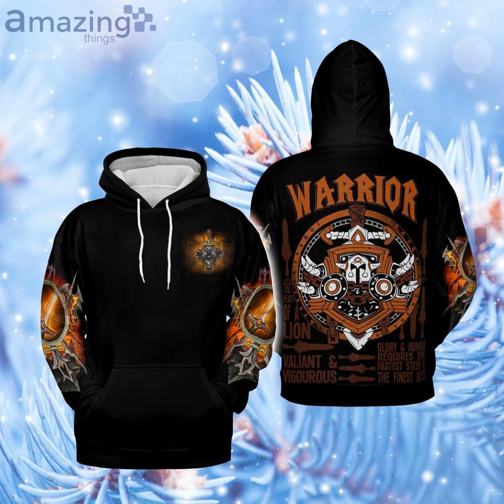 Warrior Wow AOP Hoodie 3D - Warrior Wow AOP Hoodie 3D