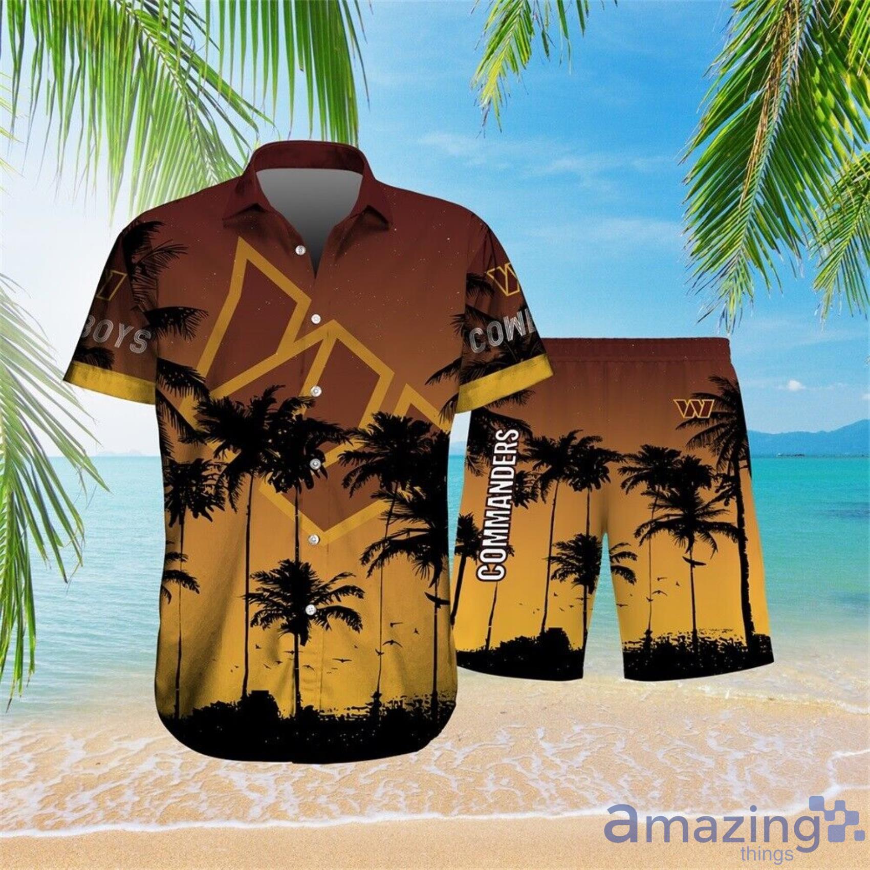 Washington Commanders Hawaiian Shirt Washington Commanders Brown