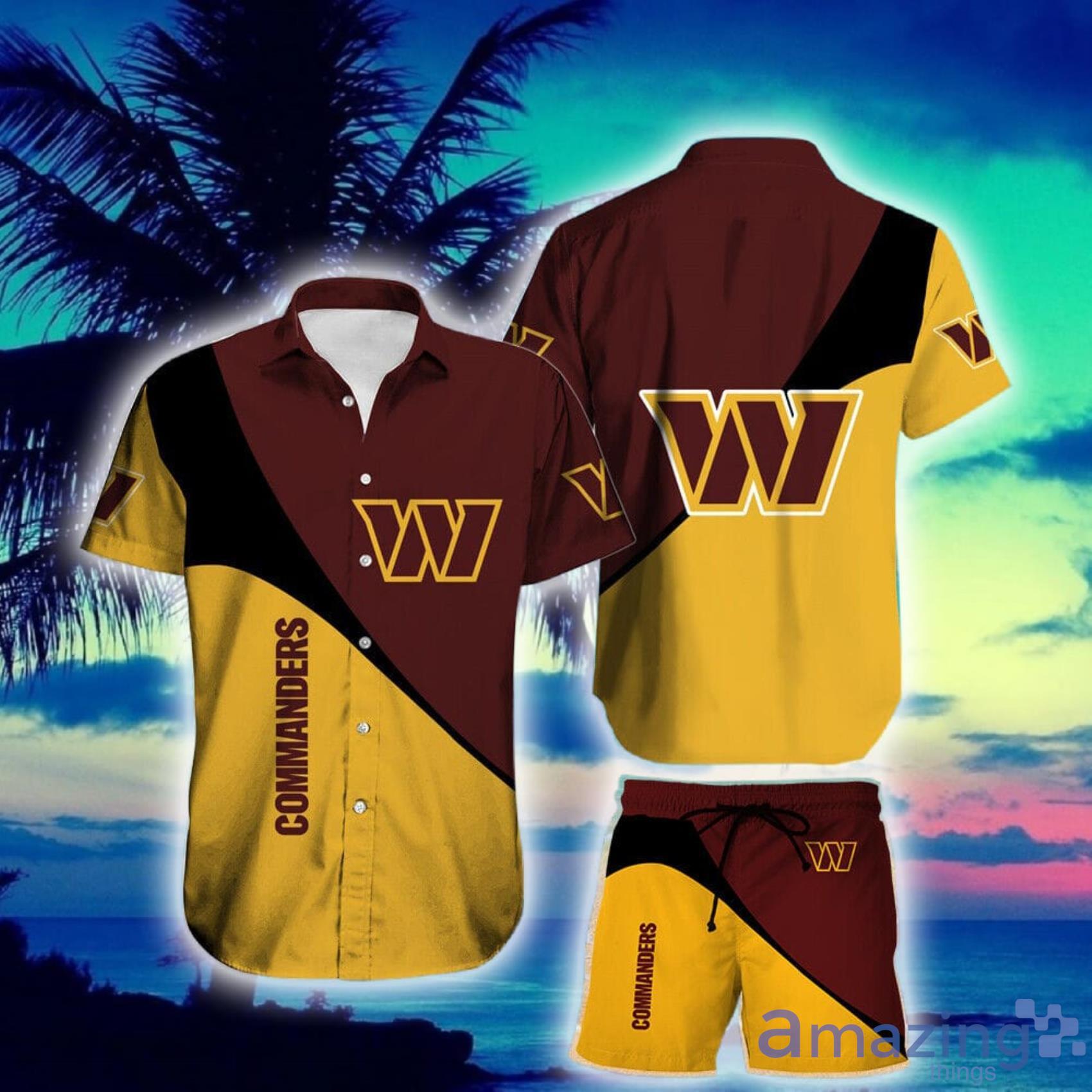 Washington Commanders NFL Logo Combo Hawaiian Shirt And Short Summer For  Men Women - Freedomdesign