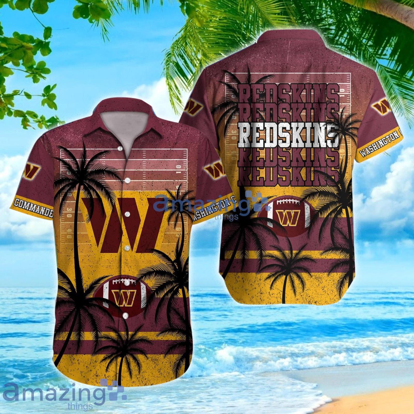 Washington Commanders Vintage Coconut Tree Aloha Hawaiian Shirt Product Photo 1 Washington Commanders Vintage Coconut Tree Aloha Hawaiian Shirt Product Photo 1