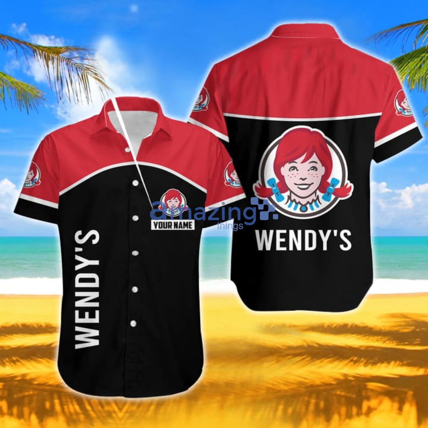 Wendy's Personalized Name Men And Women Hawaiian Shirt Product Photo 1