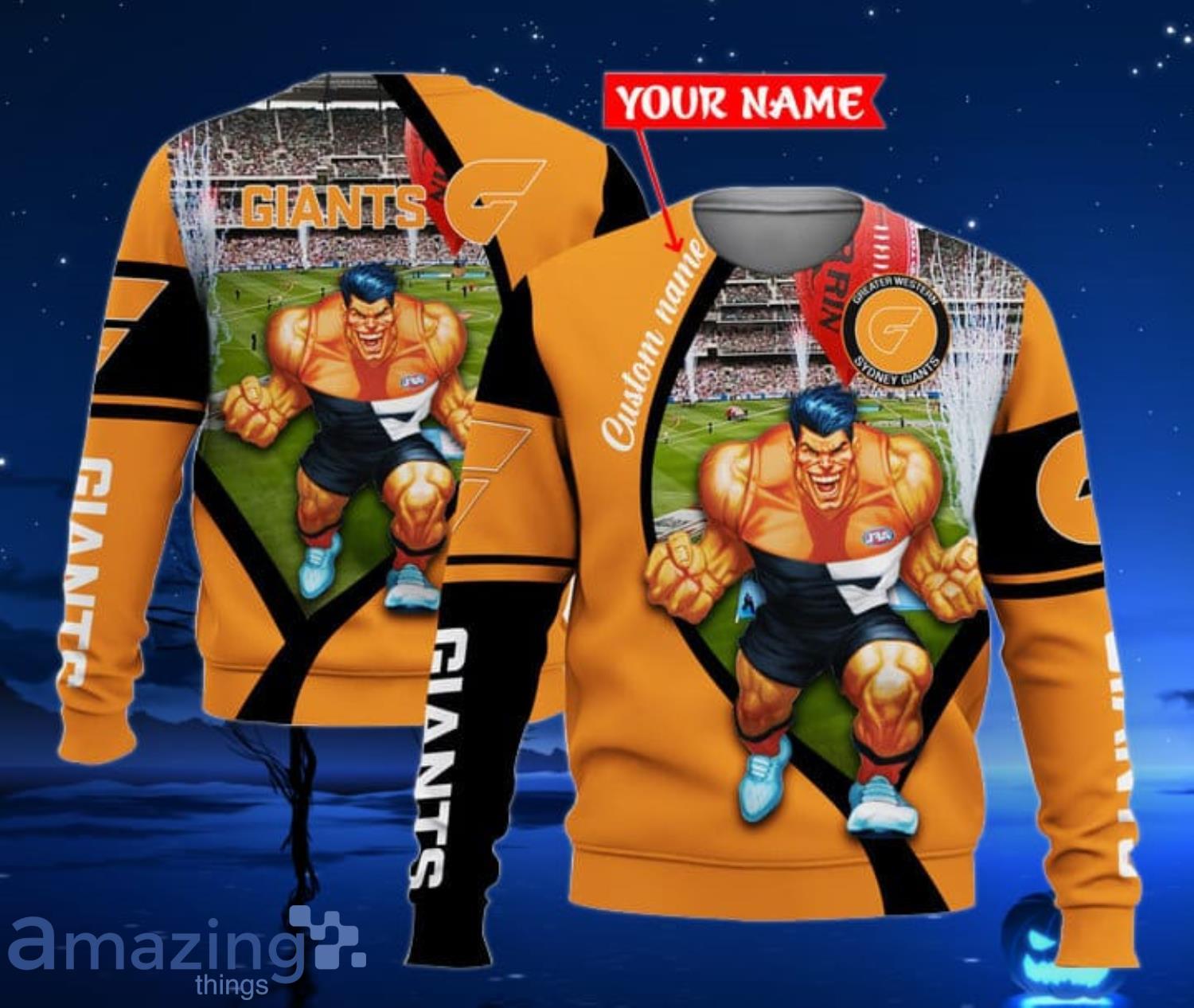 Gws Giants Mascot 3D Hoodie - T-shirts Low Price