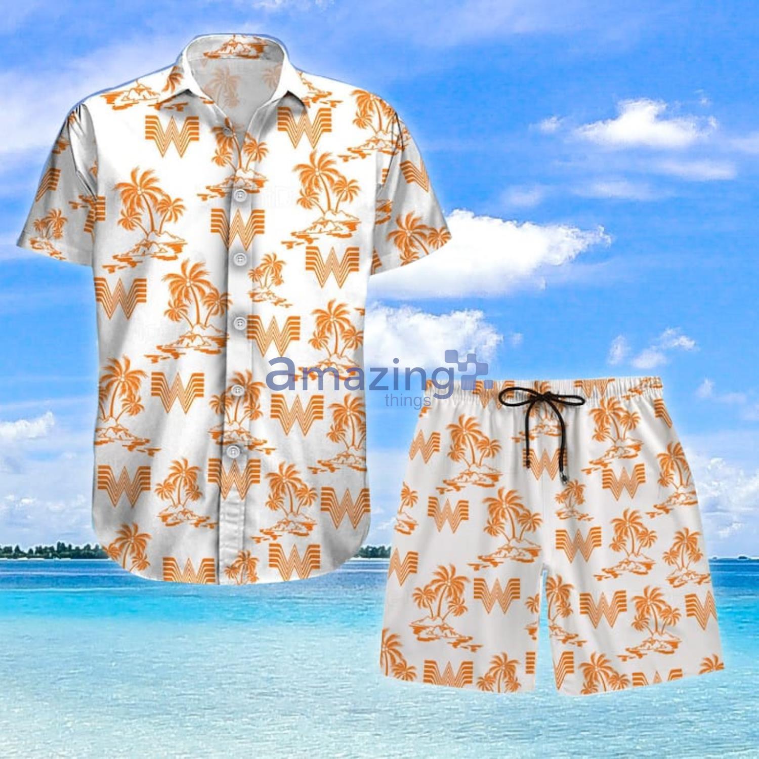 Whataburger Coconut White Summer Gift Hawaiian Shirt And Shorts Product Photo 1