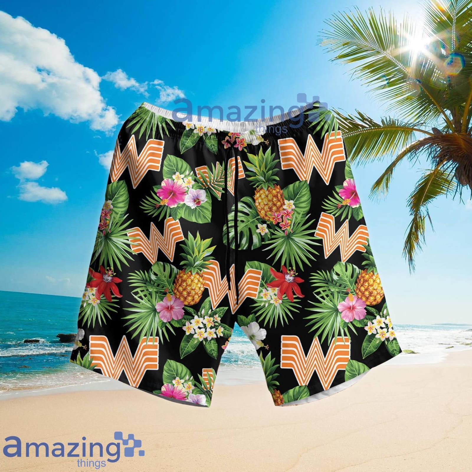 Whataburger Hawaii Style Summer Set Hawaiian Shirt And Shorts image Whataburger Hawaii Style Summer Set Hawaiian Shirt And Shorts Product Photo 3