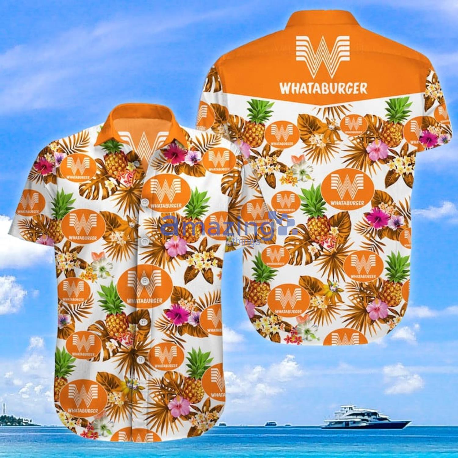 whataburger Hawaiian Shirt New Trend Summer Vacation Gift - Banantees