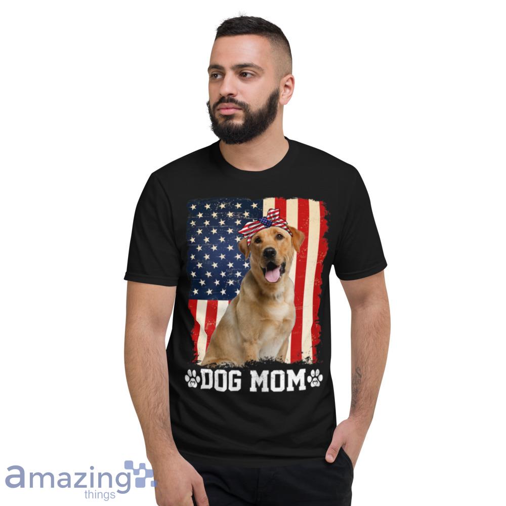 Womens Cool Labrador Dog Mom American Flag Mother's Day T Shirt image Womens Cool Labrador Dog Mom American Flag Mothers Day T-Shirt - womens-cool-labrador-dog-mom-american-flag-mothers-day-t-shirt-2