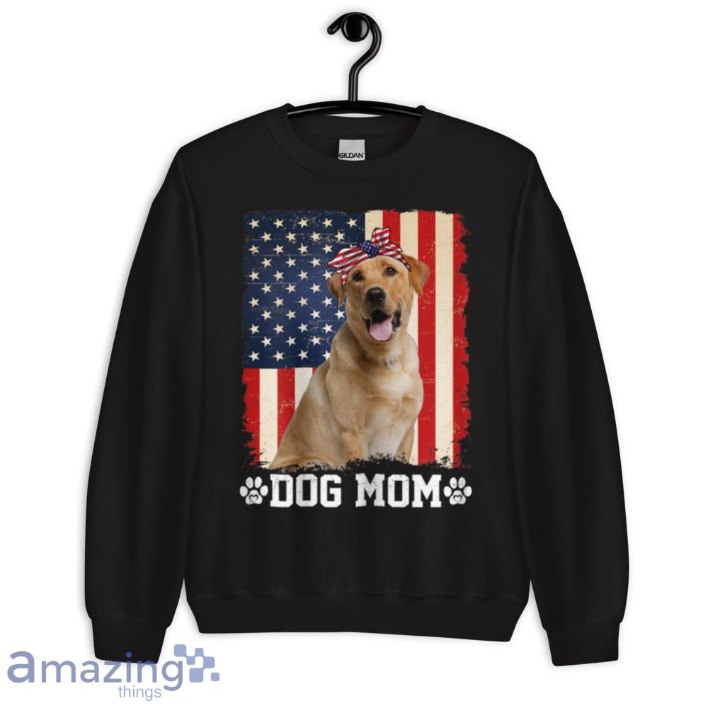 Womens Cool Labrador Dog Mom American Flag Mother's Day T Shirt image Womens Cool Labrador Dog Mom American Flag Mothers Day T-Shirt - womens-cool-labrador-dog-mom-american-flag-mothers-day-t-shirt-3
