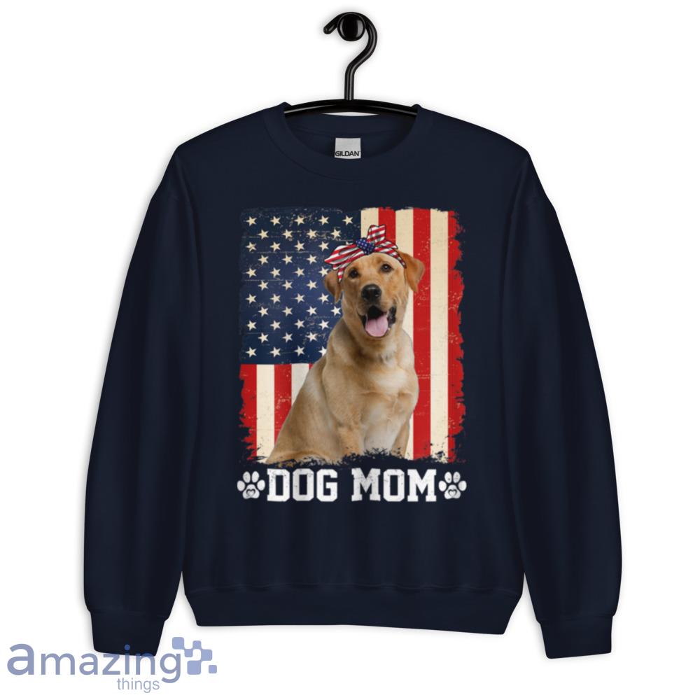 Womens Cool Labrador Dog Mom American Flag Mother's Day T Shirt image Womens Cool Labrador Dog Mom American Flag Mothers Day T-Shirt - womens-cool-labrador-dog-mom-american-flag-mothers-day-t-shirt-4