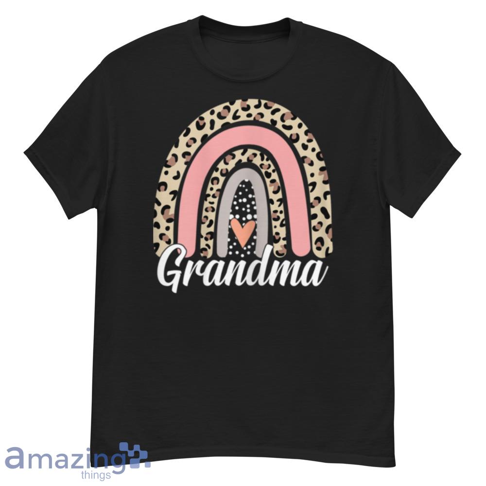 Womens Cute Mother's Day Leopard Rainbow Grandma Boho Mommy Grandma T-Shirt - womens-cute-mother's-day-leopard-rainbow-grandma-boho-mommy-grandma-t-shirt-1