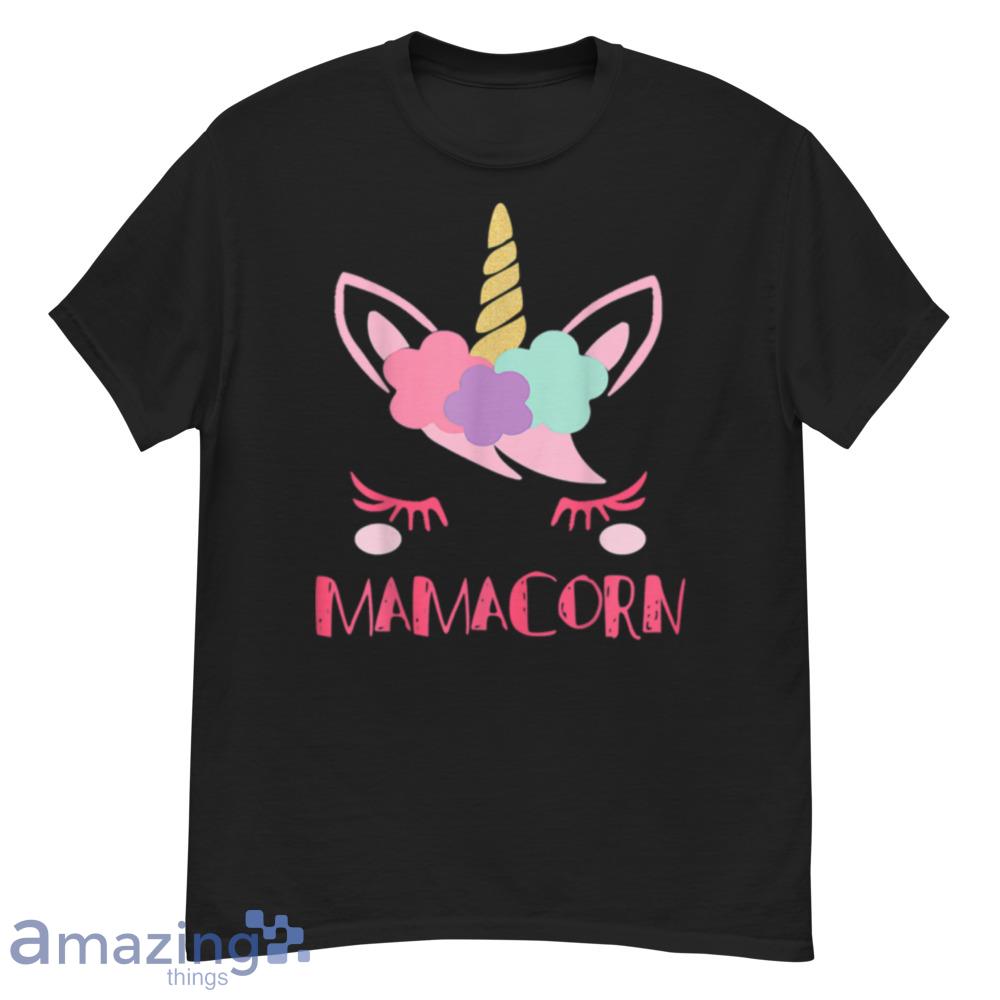Womens Funny Costume Unicorn Mom Mother's Day Mamacorn T-Shirt - womens-funny-costume-unicorn-mom-mother's-day-mamacorn-t-shirt-1