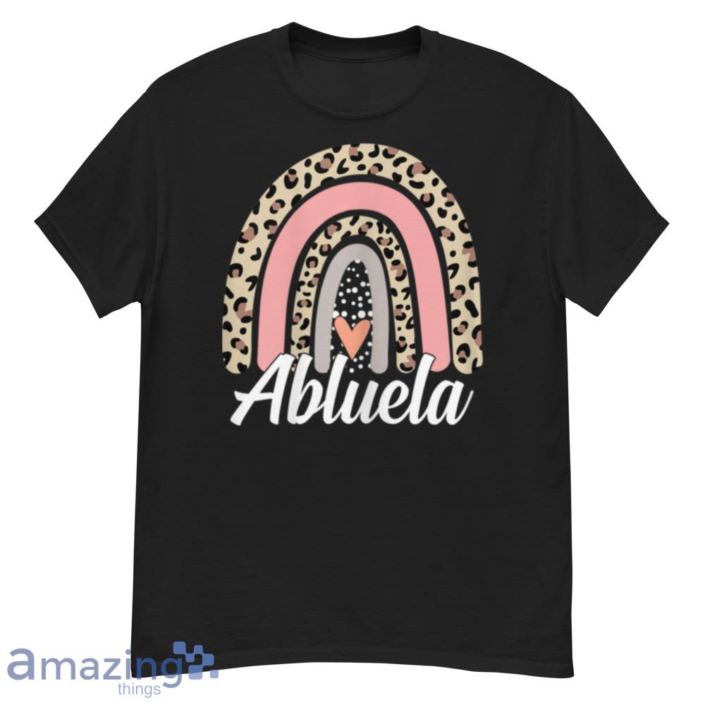 Womens Funny Mother's Day Leopard Rainbow Abuela Boho Mommy Grandma T-Shirt - womens-funny-mother's-day-leopard-rainbow-abuela-boho-mommy-grandma-t-shirt-1