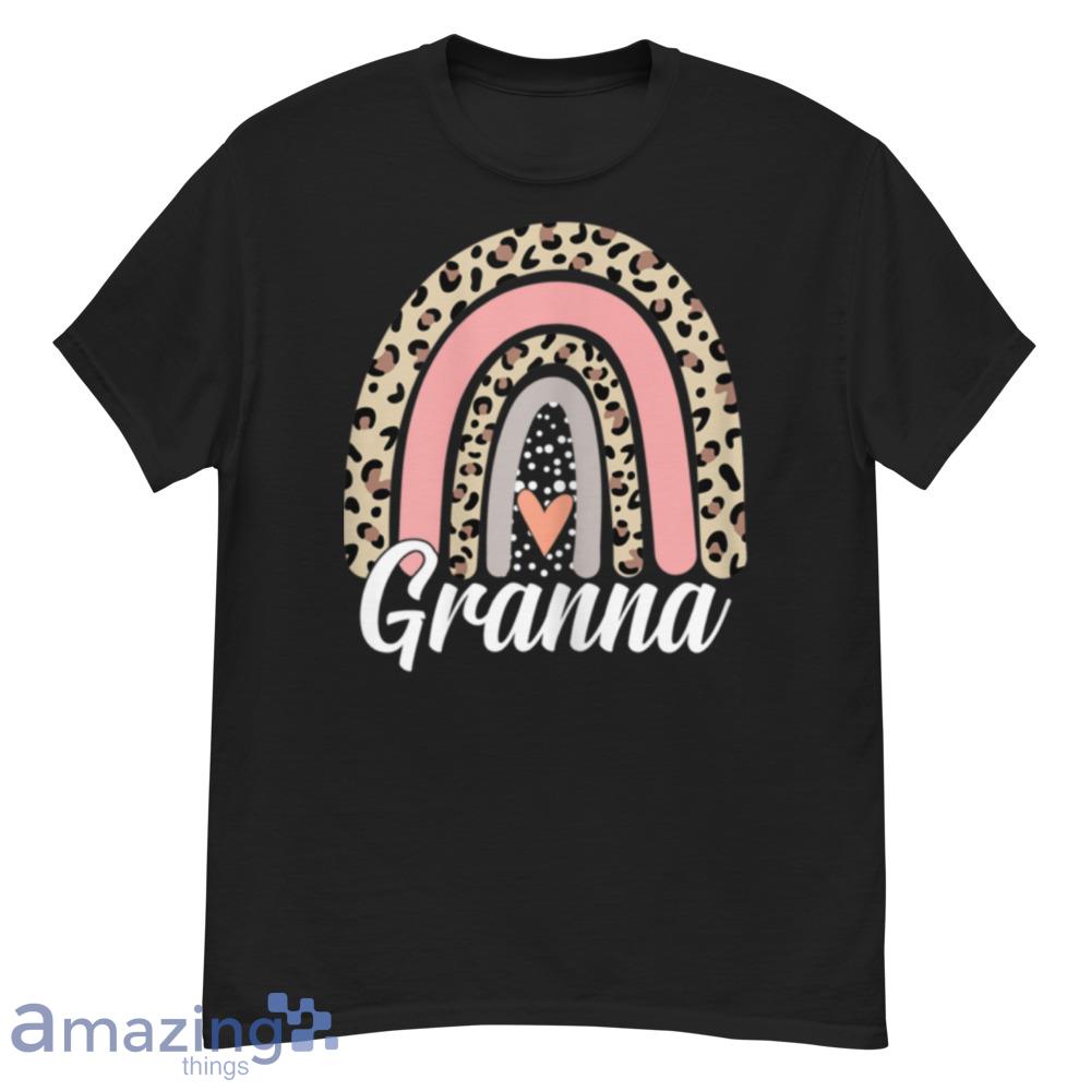 Womens Funny Mother's Day Leopard Rainbow Granna Boho Mommy Grandma T-Shirt - womens-funny-mother's-day-leopard-rainbow-granna-boho-mommy-grandma-t-shirt-1