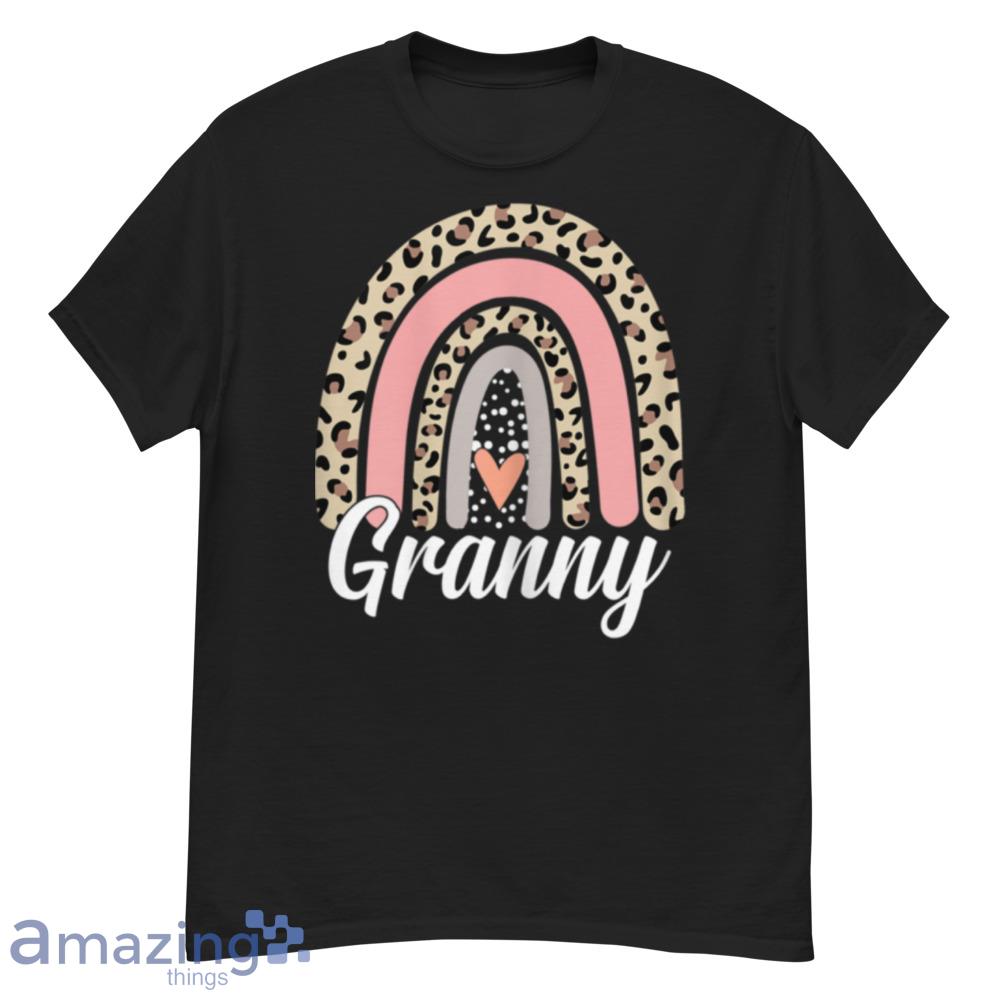 Womens Funny Mother's Day Leopard Rainbow Granny Boho Mommy Grandma T-Shirt - womens-funny-mother's-day-leopard-rainbow-granny-boho-mommy-grandma-t-shirt-1