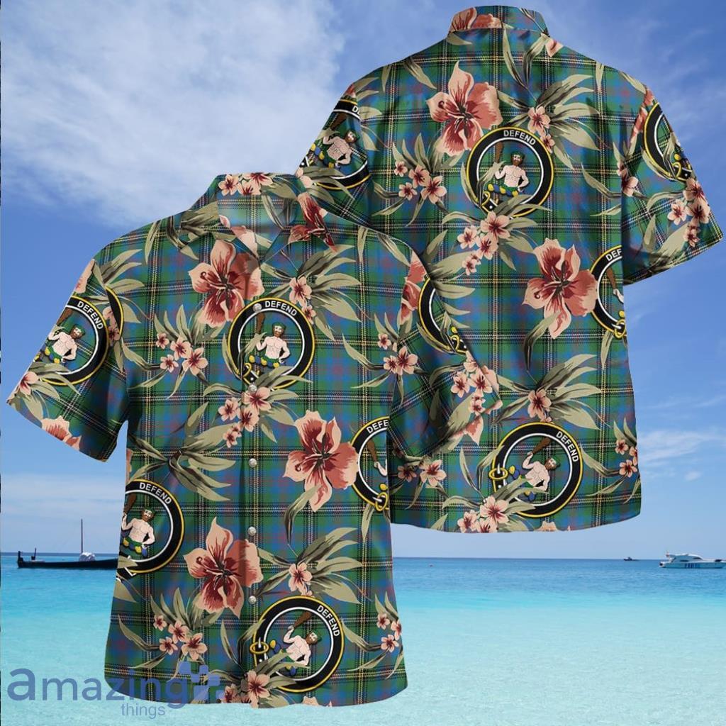 Wood Ancient Clan Badge Tartan Aloha Hawaiian Shirt - Wood Ancient Clan Badge Tartan Aloha Hawaiian Shirt