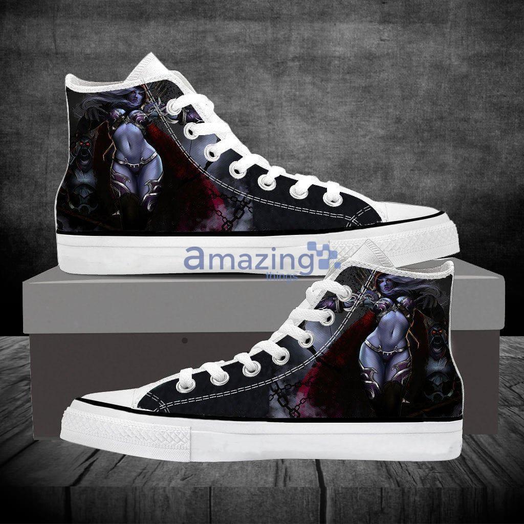 World Of Warcraft Sylvanas Archer Dope Canvas High Top Shoes Sneacker - World Of Warcraft Sylvanas Archer Dope Canvas High Top Shoes Sneacker