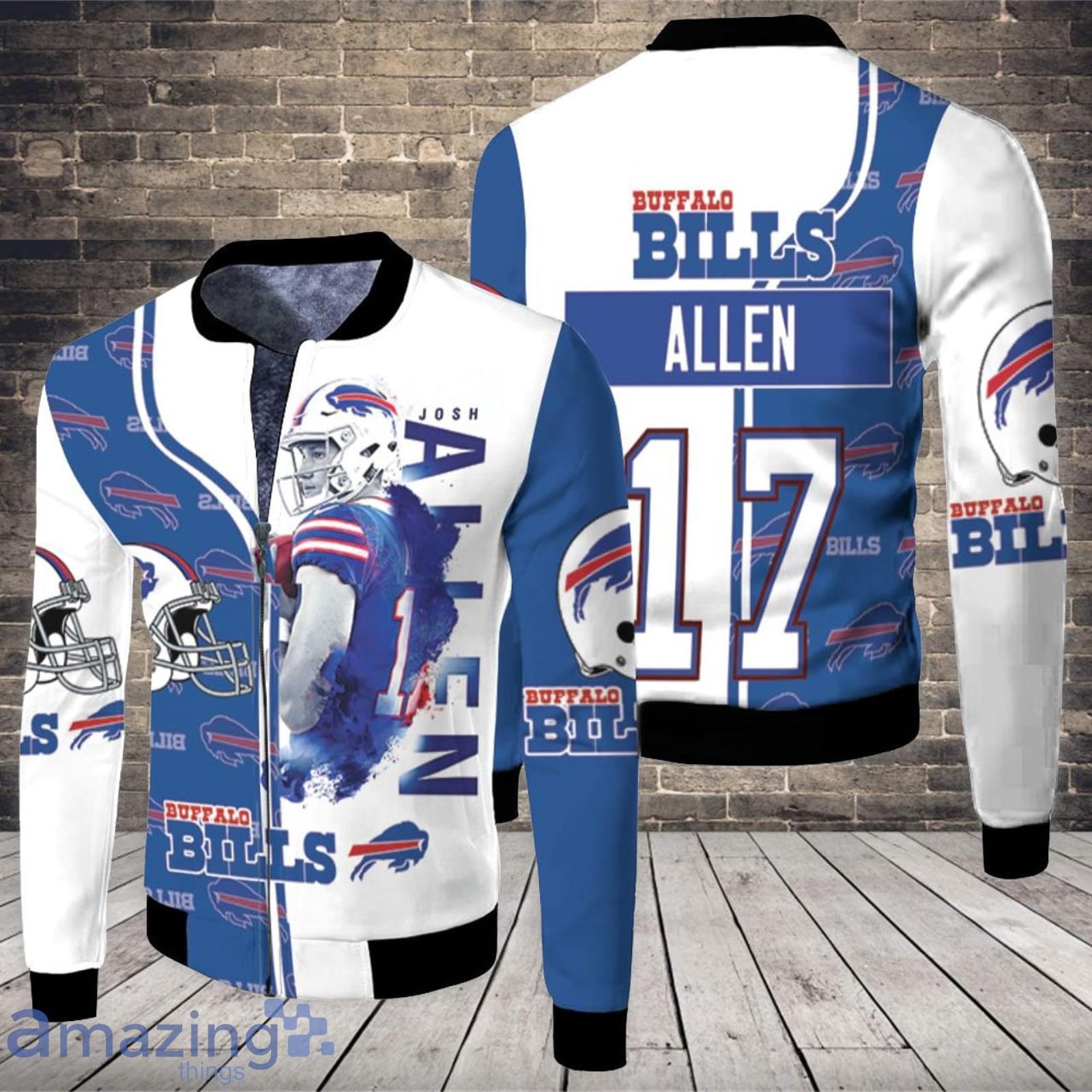 Buffalo Bills Bomber White Jacket