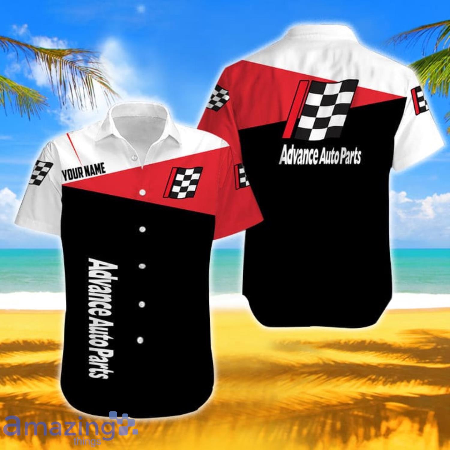 Advance Auto Parts Short Sleeve Custom Name Hawaiian Shirt For Men And Women
