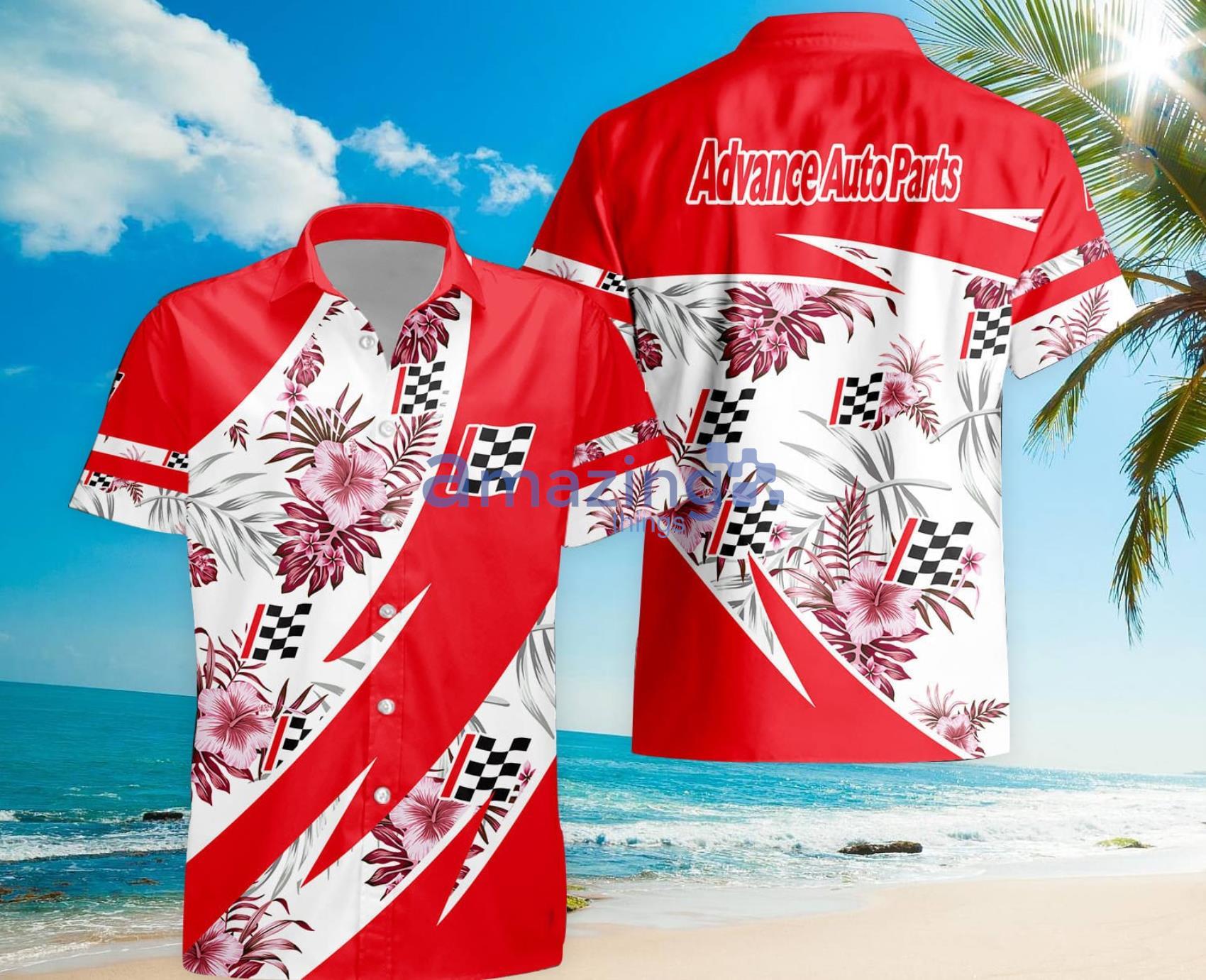 Advance Auto Parts Tropical Flower Men And Women Hawaiian Shirt Product Photo 1