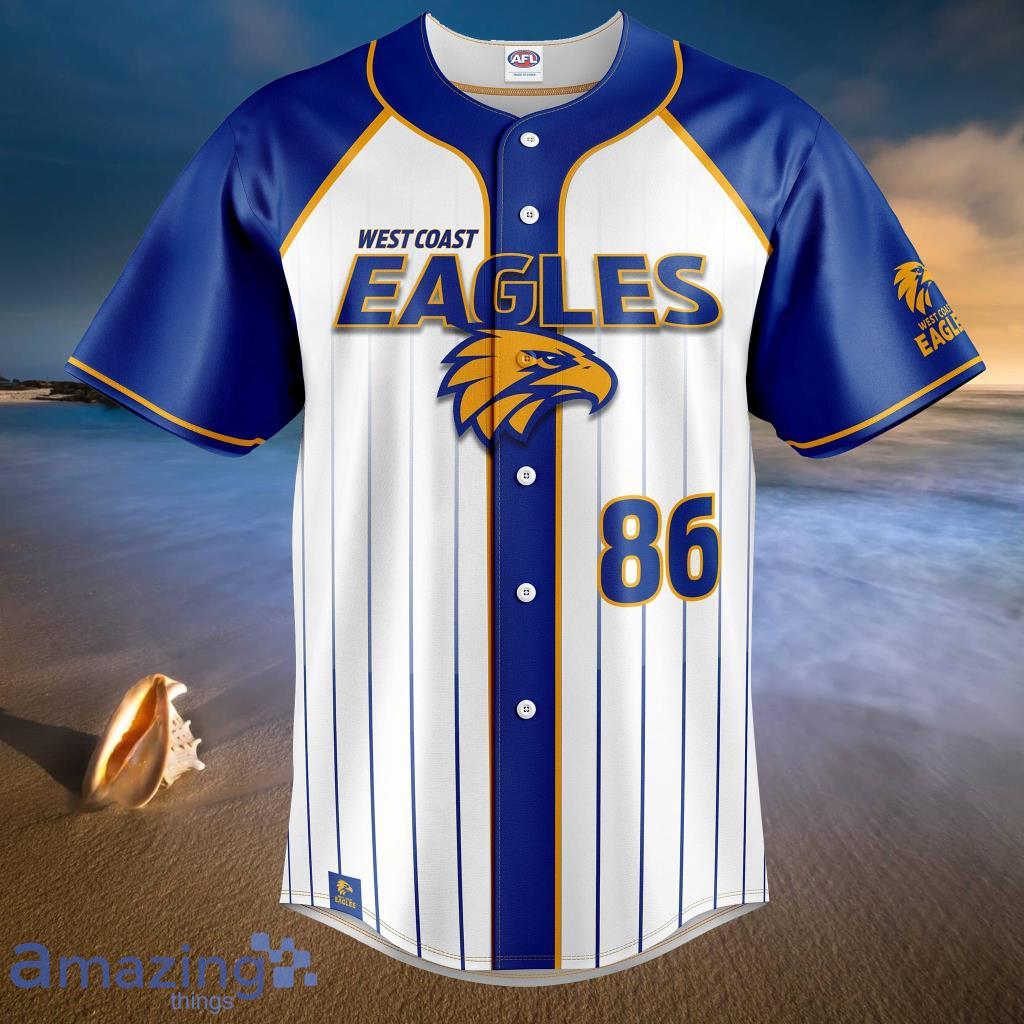 AFL West Coast Eagles 'Slugger' Baseball Shirt