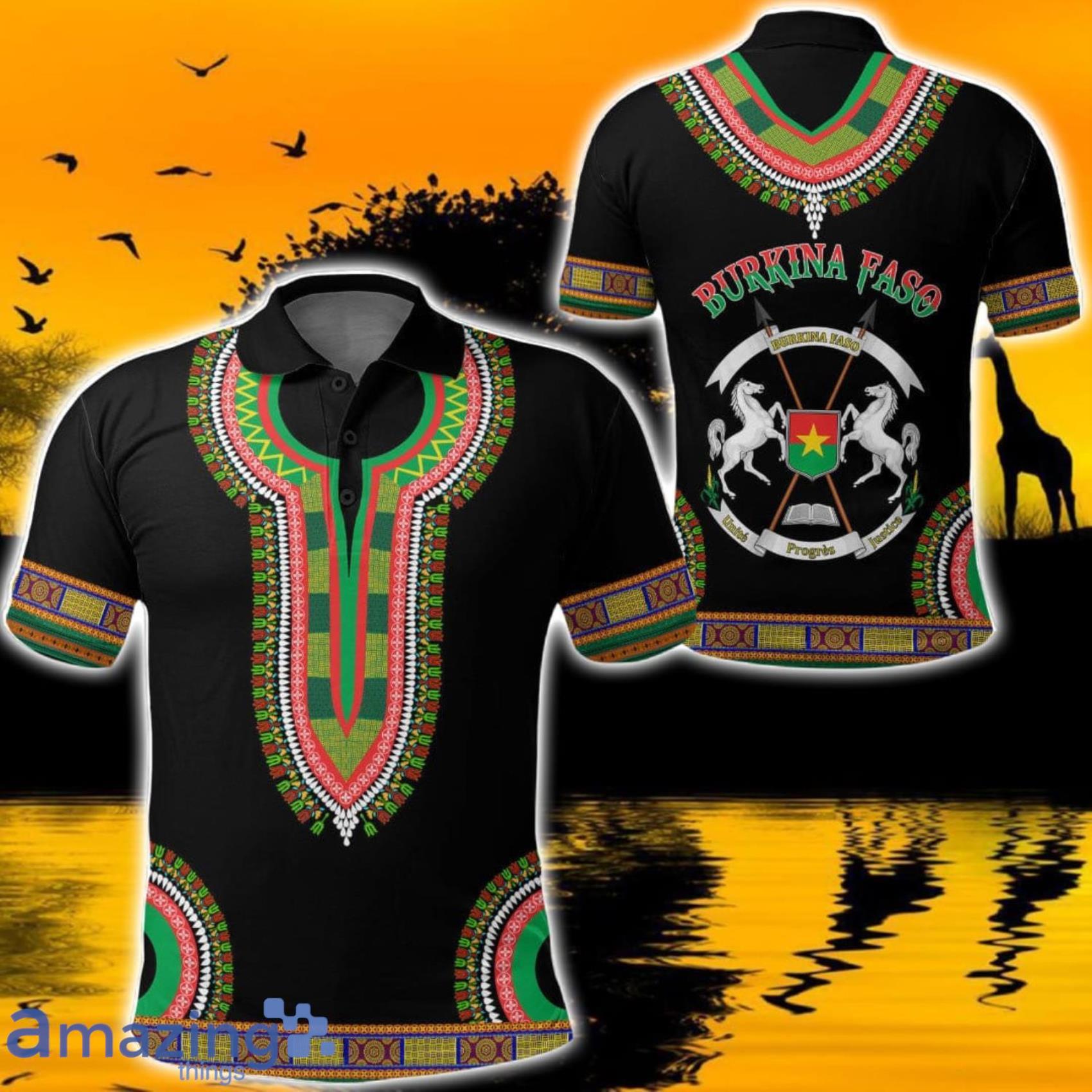 Africa Zone Design Style Burkina Faso Dashiki All Over Print Polo Shirts Product Photo 1 Africa Zone Design Style Burkina Faso Dashiki All Over Print Polo Shirts Product Photo 1