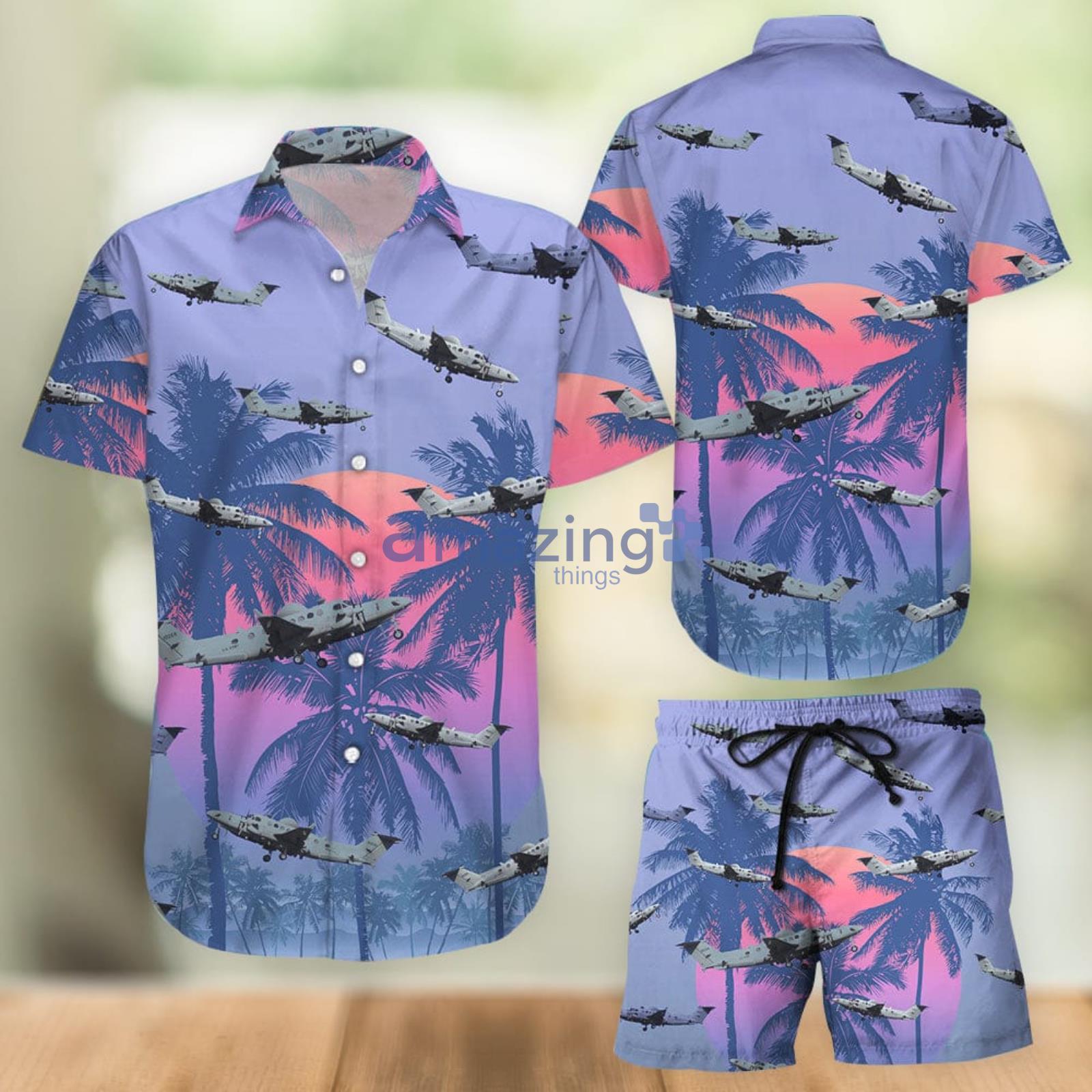Airplane Combo Hawaiian Shirt And Shorts Summer Set Holiday Gift Product Photo 1