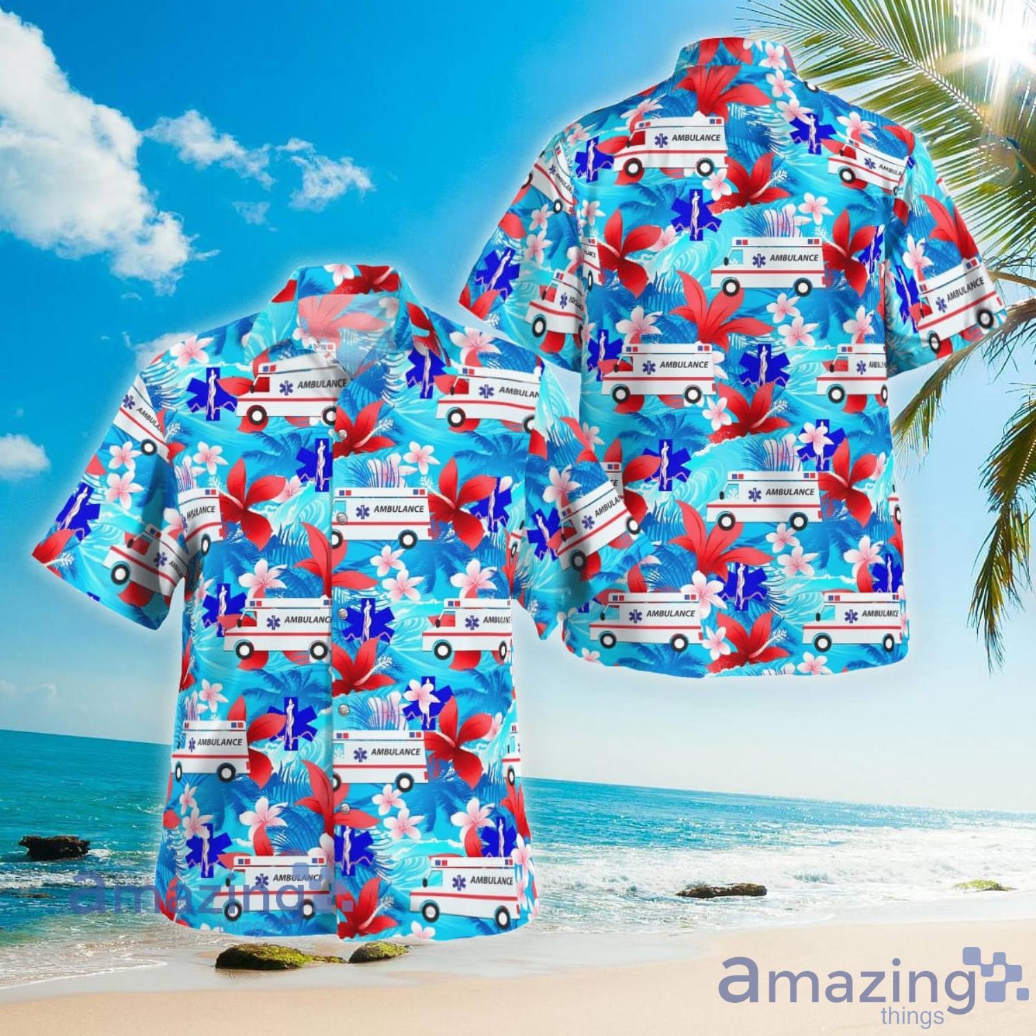 Ambulance Aloha Hawaiian Shirt Summer Gift Product Photo 1