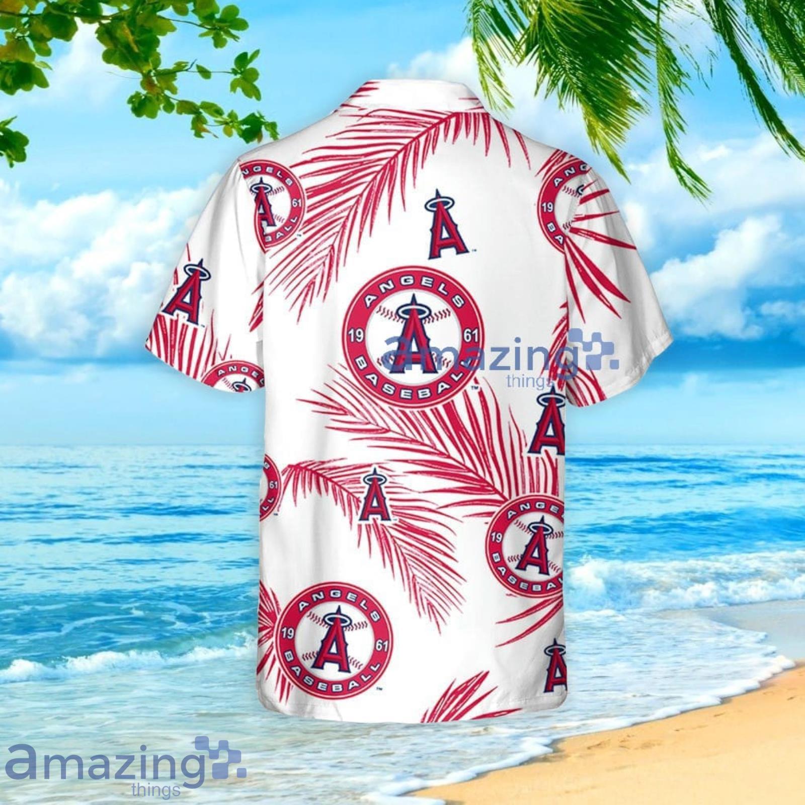 Anaheim Angels MLB Hawaiian Shirt Palm Leaves Pattern, Summer Vacation Gift  - Bring Your Ideas, Thoughts And Imaginations Into Reality Today