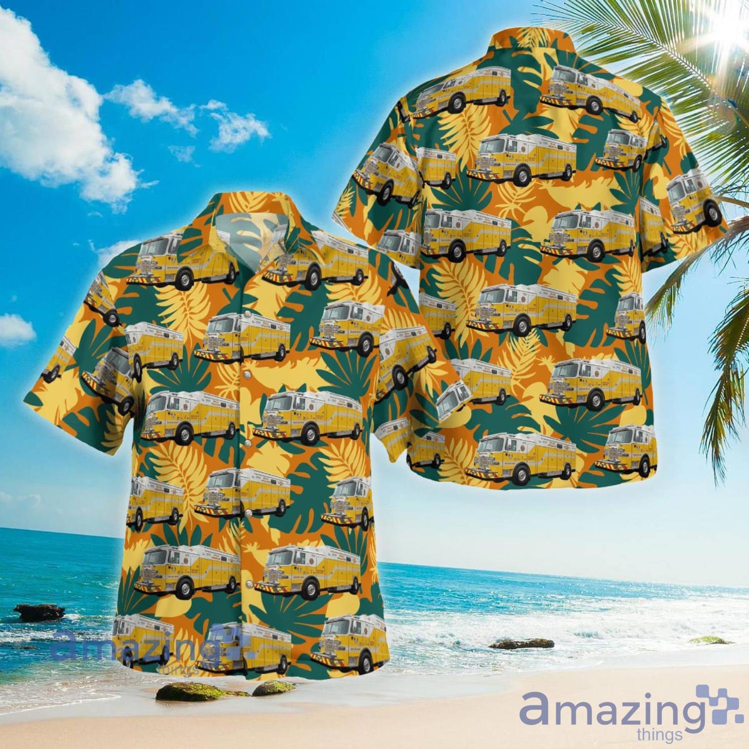 Annapolis Fire Department Maryland Aloha Short Sleeve Hawaiian Shirt Summer Gift Product Photo 1