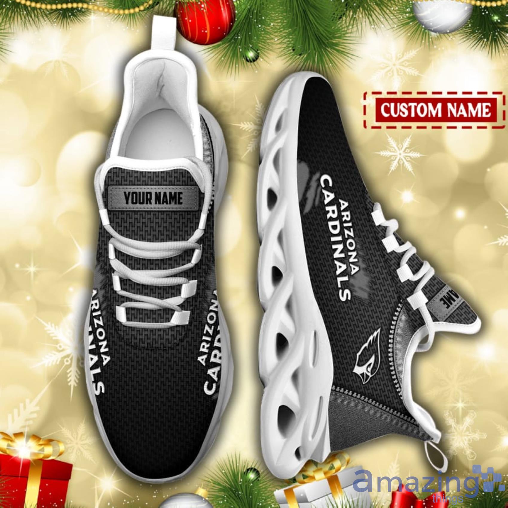 Arizona Cardinals NFL Scratch And Zippe Pattern Custom Name Max Soul Shoes For Fans image Arizona Cardinals NFL Scratch And Zippe Pattern Custom Name Max Soul Shoes For Fans Product Photo 5