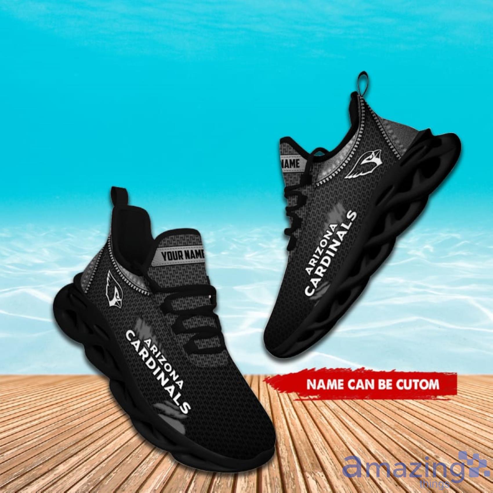 Arizona Cardinals NFL Scratch And Zippe Pattern Custom Name Max Soul Shoes For Fans image Arizona Cardinals NFL Scratch And Zippe Pattern Custom Name Max Soul Shoes For Fans Product Photo 7
