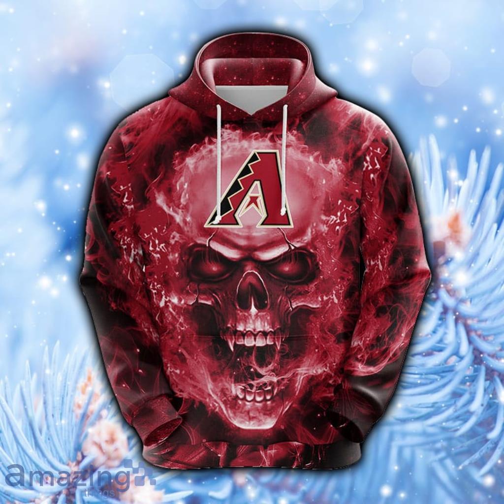 Arizona Diamondbacks MLB Skull Unisex Hoodie, Zip Hoodie 3D All Over Print - 1